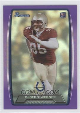 2013 Bowman - [Base] - Purple Rainbow Foil #190 - Bjoern Werner