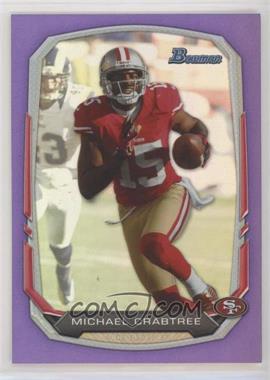 2013 Bowman - [Base] - Purple Rainbow Foil #67 - Michael Crabtree