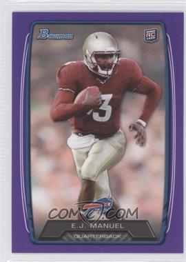 2013 Bowman - [Base] - Purple #127 - EJ Manuel