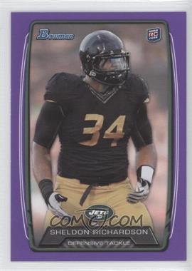 2013 Bowman - [Base] - Purple #133 - Sheldon Richardson