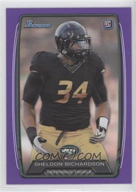 2013 Bowman - [Base] - Purple #133 - Sheldon Richardson