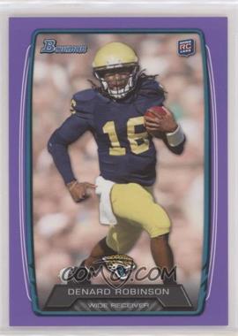 2013 Bowman - [Base] - Purple #179 - Denard Robinson