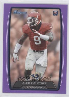 2013 Bowman - [Base] - Purple #187 - Alec Ogletree