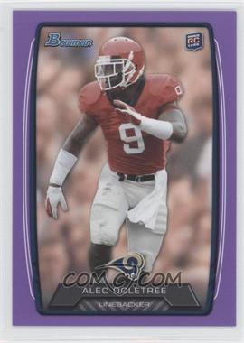 2013 Bowman - [Base] - Purple #187 - Alec Ogletree