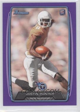 2013 Bowman - [Base] - Purple #196 - Justin Hunter