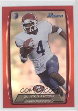 2013 Bowman - [Base] - Red Rainbow Foil #131 - Quinton Patton /199