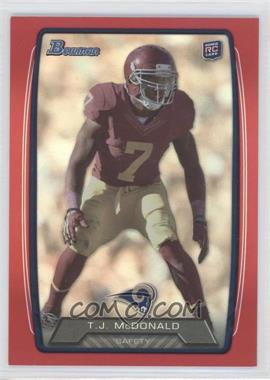 2013 Bowman - [Base] - Red Rainbow Foil #164 - T.J. McDonald /199