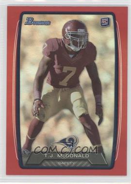 2013 Bowman - [Base] - Red Rainbow Foil #164 - T.J. McDonald /199