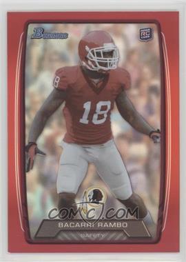 2013 Bowman - [Base] - Red #203 - Bacarri Rambo /199