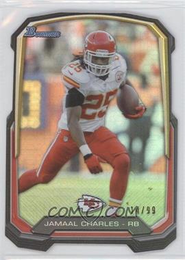 2013 Bowman - Die-Cut Insert - Prism #BDC-JC - Jamaal Charles /99