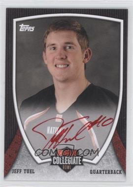 2013 Bowman - NFLPA Collegiate Bowl Autographs - Red Ink #6 - Jeff Tuel