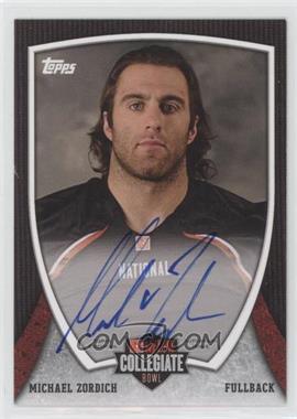 2013 Bowman - NFLPA Collegiate Bowl Autographs #20 - Michael Zordich