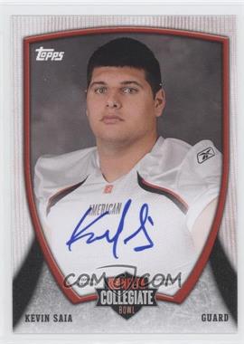 2013 Bowman - NFLPA Collegiate Bowl Autographs #66 - Kevin Saia