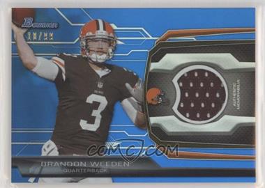 2013 Bowman - Relic - Blue #BR-BW - Brandon Weeden /99