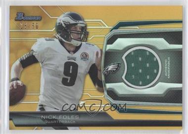 2013 Bowman - Relic - Gold #BR-NF - Nick Foles /50