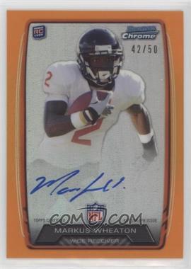 2013 Bowman - Rookie Chrome Refractor Autograph - Orange #RCRA-MW - Markus Wheaton /50