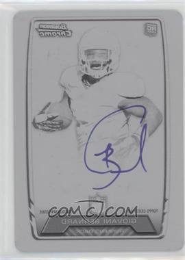 2013 Bowman - Rookie Chrome Refractor Autograph - Printing Plate Black #RCRA-GB - Giovani Bernard /1