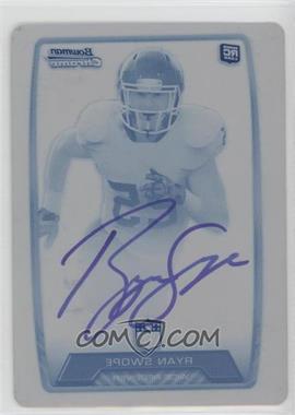 2013 Bowman - Rookie Chrome Refractor Autograph - Printing Plate Cyan #RCRA-RS - Ryan Swope /1