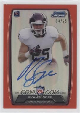 2013 Bowman - Rookie Chrome Refractor Autograph - Red #RCRA-RS - Ryan Swope /25