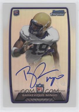 2013 Bowman - Rookie Chrome Refractor Autograph #RCRA-BM - Barkevious Mingo