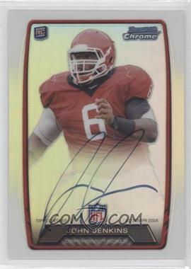 2013 Bowman - Rookie Chrome Refractor Autograph #RCRA-JJE - John Jenkins