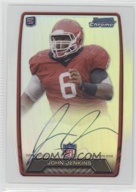 2013 Bowman - Rookie Chrome Refractor Autograph #RCRA-JJE - John Jenkins