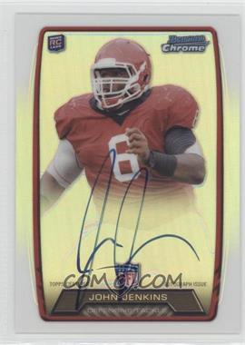 2013 Bowman - Rookie Chrome Refractor Autograph #RCRA-JJE - John Jenkins