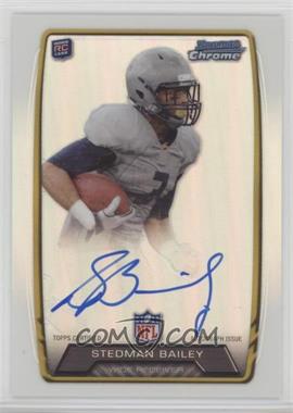 2013 Bowman - Rookie Chrome Refractor Autograph #RCRA-SB - Stedman Bailey