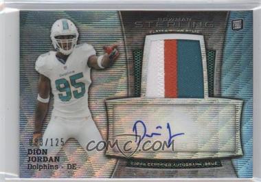 2013 Bowman Sterling - Autograph Rookie Relics - Blue Wave Refractor #BSAR-DJ - Dion Jordan /125