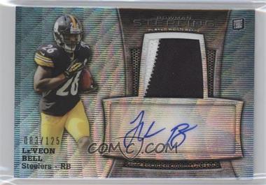 2013 Bowman Sterling - Autograph Rookie Relics - Blue Wave Refractor #BSAR-LB - Le'Veon Bell /125