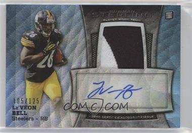 2013 Bowman Sterling - Autograph Rookie Relics - Blue Wave Refractor #BSAR-LB - Le'Veon Bell /125