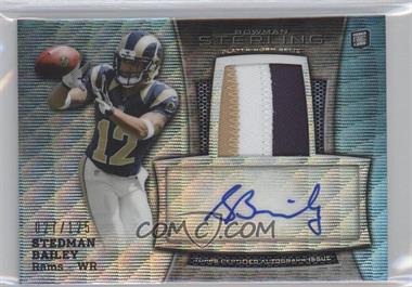 2013 Bowman Sterling - Autograph Rookie Relics - Blue Wave Refractor #BSAR-SB - Stedman Bailey /125