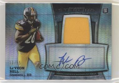 2013 Bowman Sterling - Autograph Rookie Relics - Prism Refractor #BSAR-LB - Le'Veon Bell /55