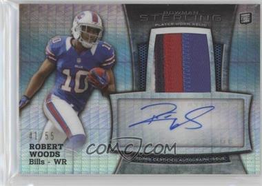 2013 Bowman Sterling - Autograph Rookie Relics - Prism Refractor #BSAR-RW - Robert Woods /55