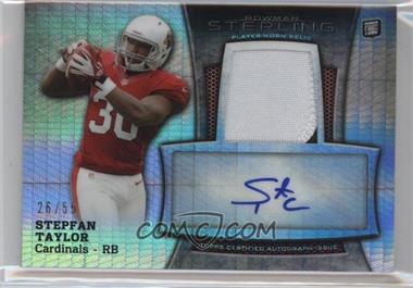 2013 Bowman Sterling - Autograph Rookie Relics - Prism Refractor #BSAR-ST - Stepfan Taylor /55