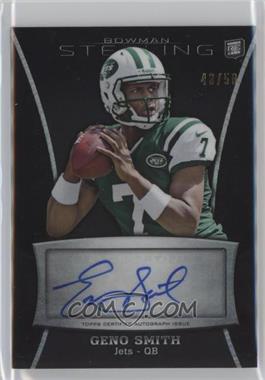 2013 Bowman Sterling - Autographs - Black Refractor #BSA-GS - Geno Smith /50