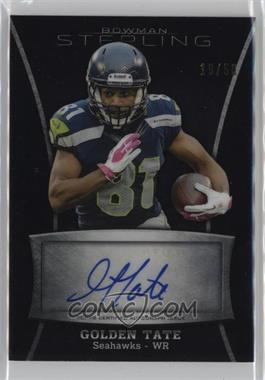 2013 Bowman Sterling - Autographs - Black Refractor #BSA-GT - Golden Tate /50