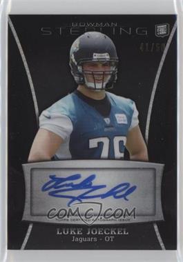 2013 Bowman Sterling - Autographs - Black Refractor #BSA-LJO - Luke Joeckel /50