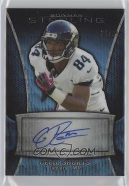 2013 Bowman Sterling - Autographs - Blue Refractor #BSA-CS - Cecil Shorts /99