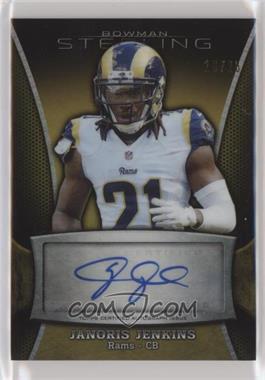 2013 Bowman Sterling - Autographs - Gold Refractor #BSA-JAJ - Janoris Jenkins /25