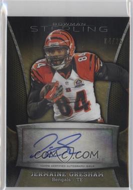 2013 Bowman Sterling - Autographs - Gold Refractor #BSA-JG - Jermaine Gresham /25