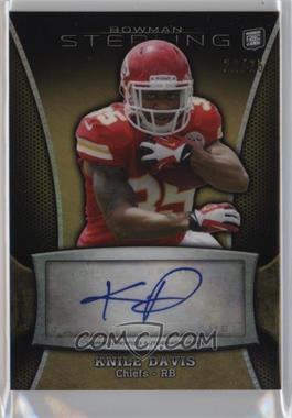 2013 Bowman Sterling - Autographs - Gold Refractor #BSA-KD - Knile Davis /25