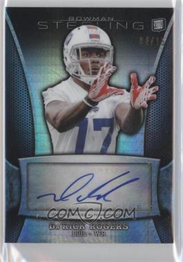 2013 Bowman Sterling - Autographs - Prism Refractor #BSA-DRO - Da'Rick Rogers /15