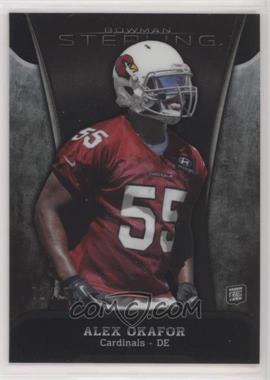 2013 Bowman Sterling - [Base] - Black Refractor #62 - Alex Okafor /75