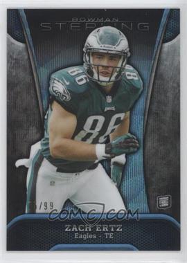 2013 Bowman Sterling - [Base] - Blue Refractor #34 - Zach Ertz /99