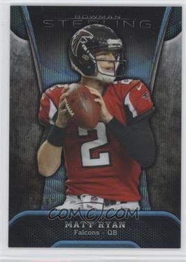 2013 Bowman Sterling - [Base] - Blue Refractor #84 - Matt Ryan /99