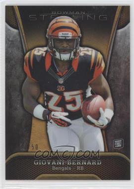 2013 Bowman Sterling - [Base] - Gold Refractor #86 - Giovani Bernard /50