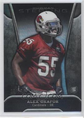 2013 Bowman Sterling - [Base] - Prism Refractor #62 - Alex Okafor /25