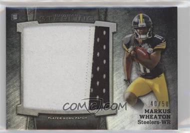 2013 Bowman Sterling - Box Topper Jumbo Rookie Patch - Black Refractor #BSJRP-MW - Markus Wheaton /50