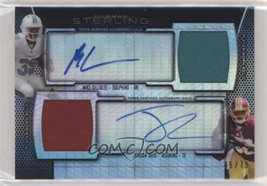 2013 Bowman Sterling - Dual Autograph Relics - Prism Refractor #BSPDAR-GR - Mike Gillislee, Jordan Reed /75